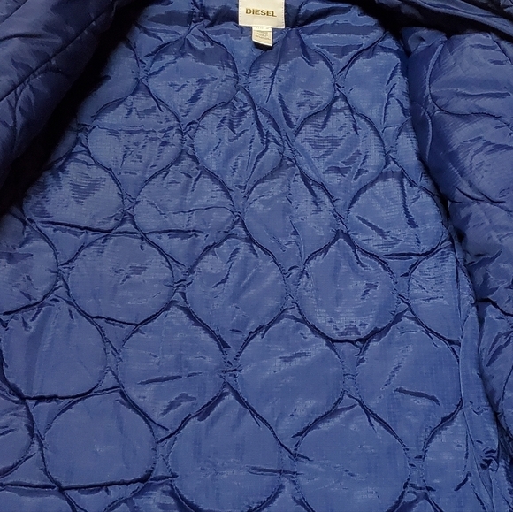 DIESEL Washed Black Multi-Pocket Insulated Full-zip Jersey Cotton Utility Jacket - Picture 4 of 16